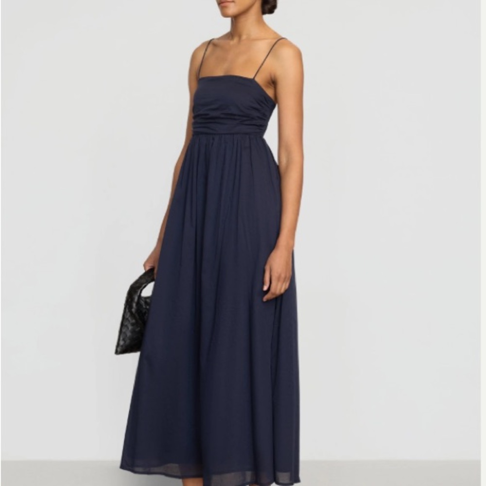 NWOT Modern Citizen Aurora Ruched Organic Cotton Maxi Dress